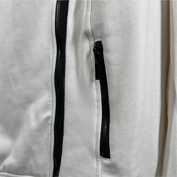 Lane Bryant Jacket 20 White Black Bomber Zipper - Picture 4 of 9